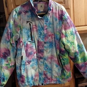 Women's Multicolor Ski Jacket Size XL